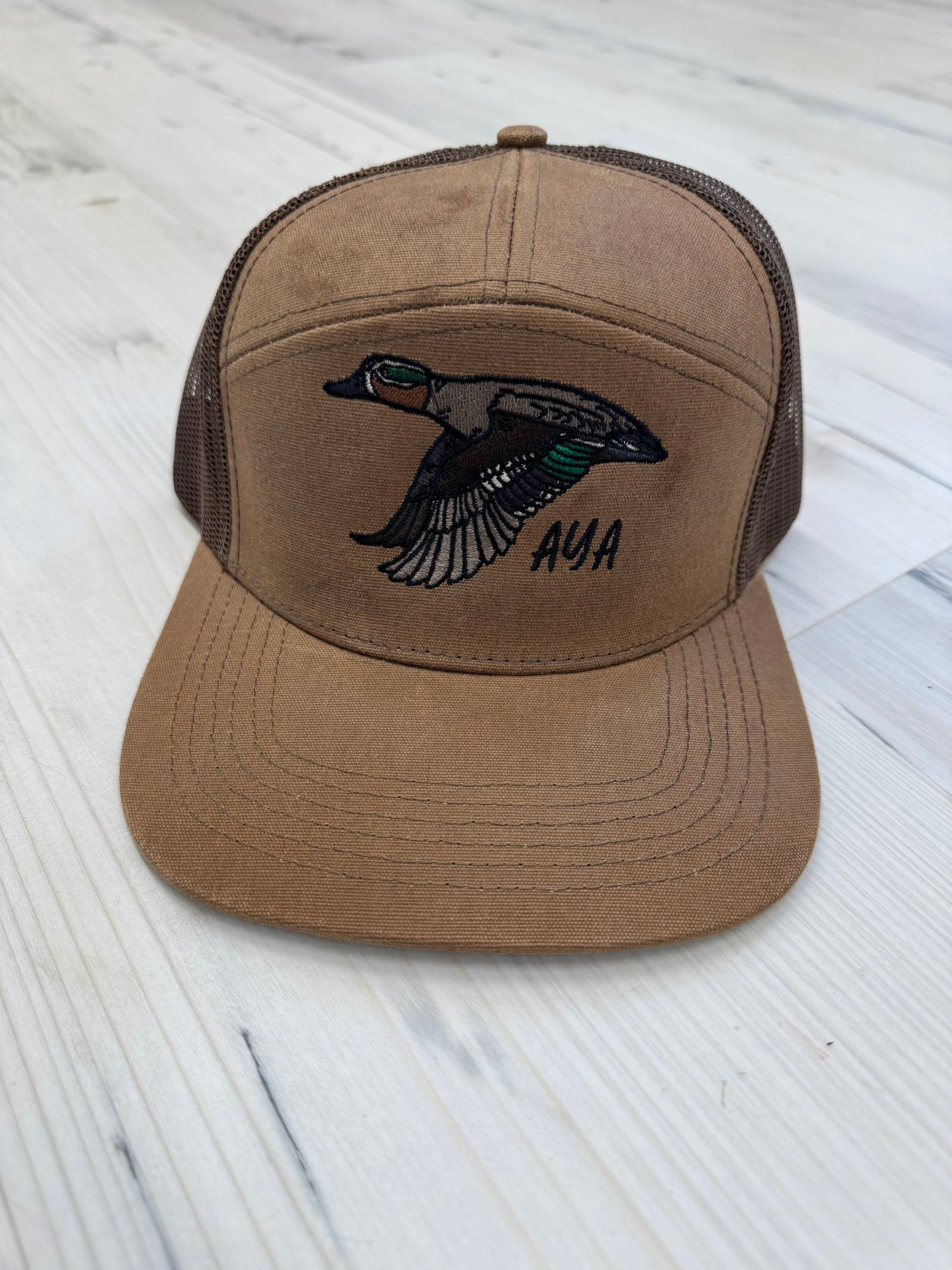 Flying Teal Tan 7 Panel