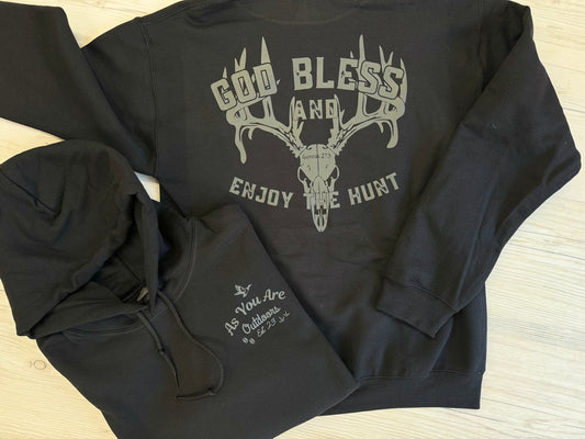 Black Hoodie W/ Big Buck Logo